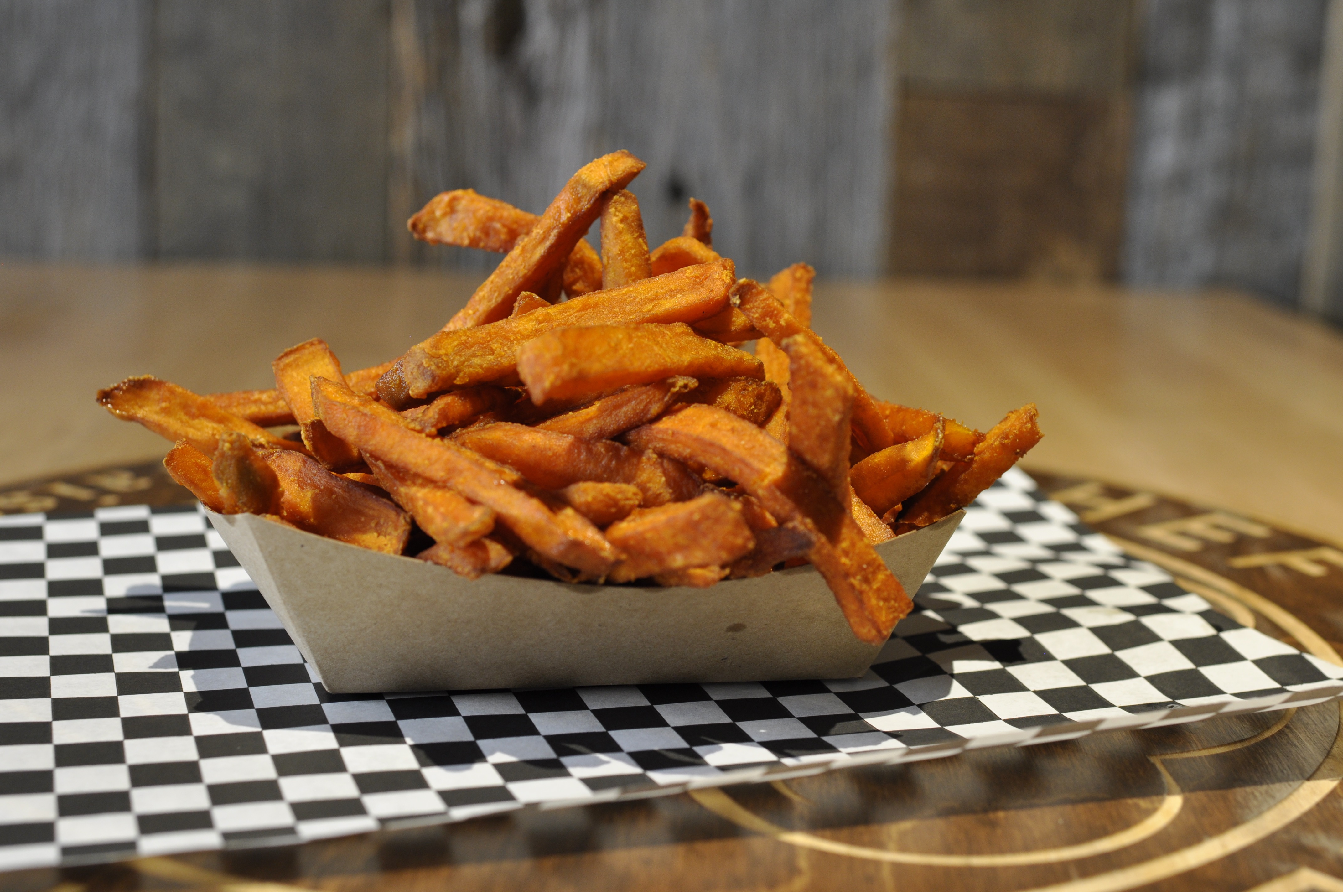 Sweet Potato Fries - Crispy sweet potato fries, soft inside. Gluten Fre...